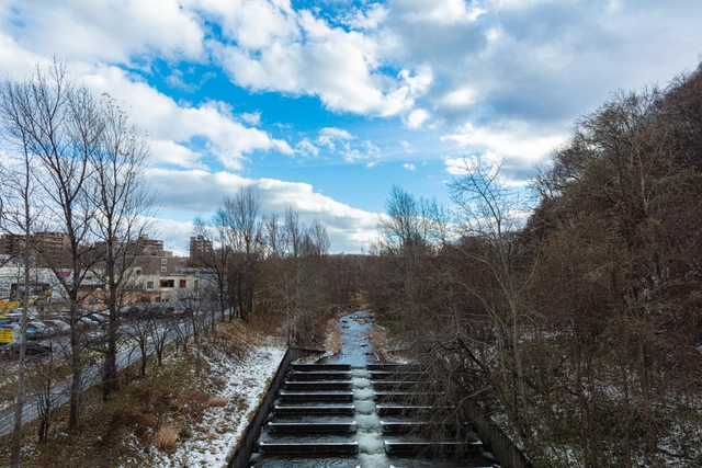 Stepped Weir on the Makomanai River | Hokkaido