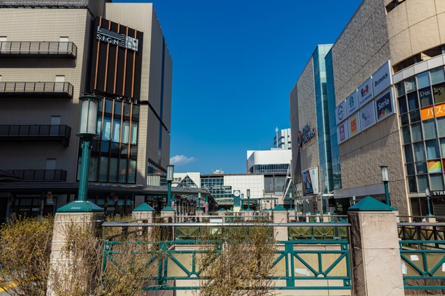 Townscape and Blue Sky in Fuchu | Tokyo Tama Area