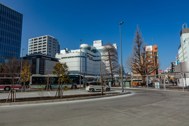 調布駅前広場のロータリー|東京都調布市