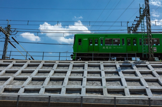 京王8000系高尾山ラッピングトレイン｜東京都多摩市｜京王線