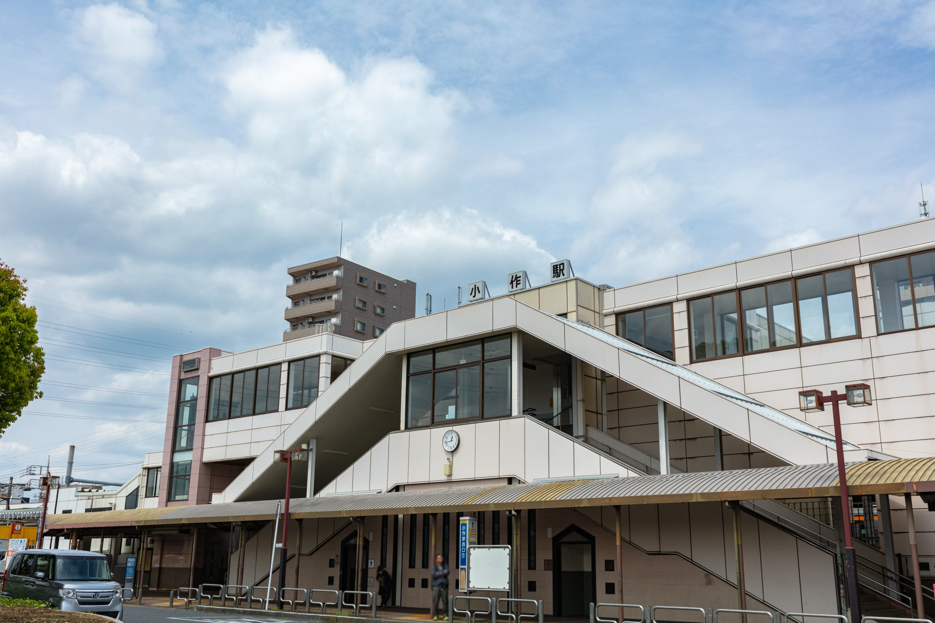 小作駅西口の橋上駅舎|東京都羽村市