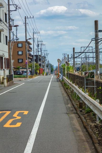 青梅線通りの街並み｜東京都羽村市