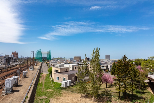 手稲の街並みの俯瞰｜北海道札幌市手稲区