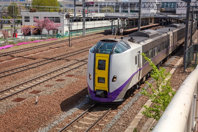 Limited Express near Teine Station | Hokkaido