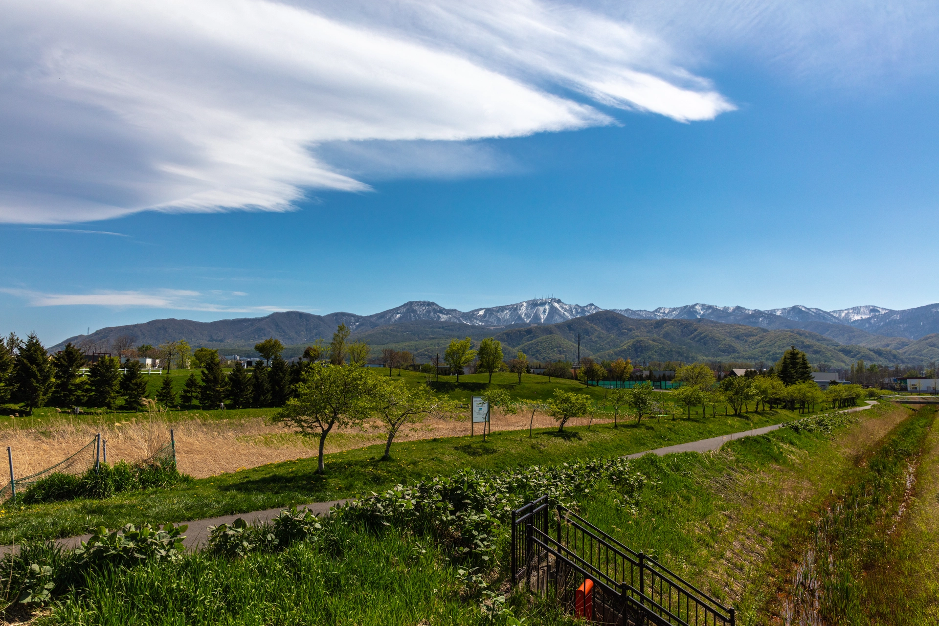 Mount Teine and the Mountain Range from Asukaze | Hokkaido